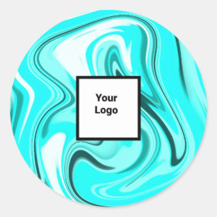 Adesivo Redondo Azul, acrilato azul para derramar mármore adicione