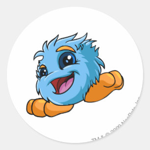 Adesivo Redondo Azul de JubJub