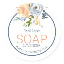 Azul do logotipo de produto feito à mão