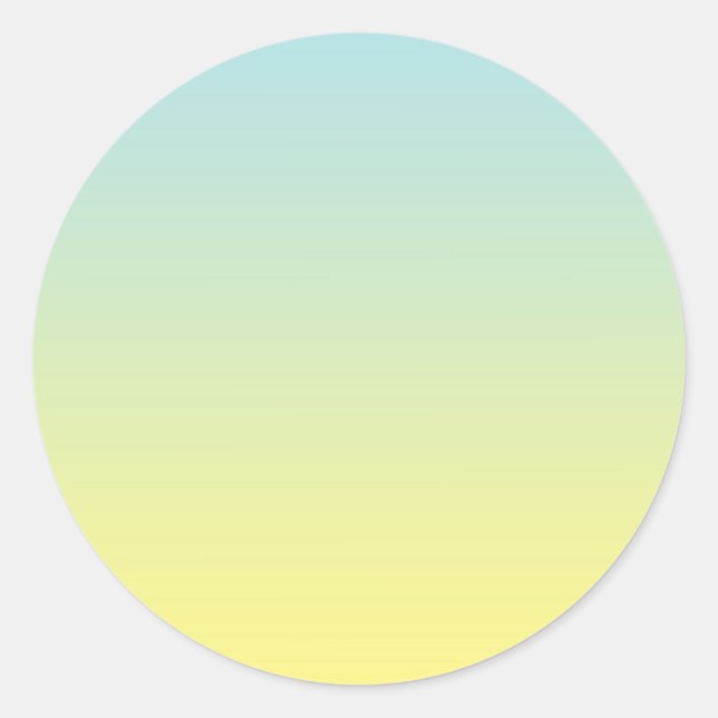 Adesivo Redondo Azul e Amarelo (Frente)