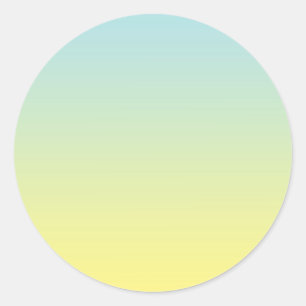 Adesivo Redondo Azul e Amarelo