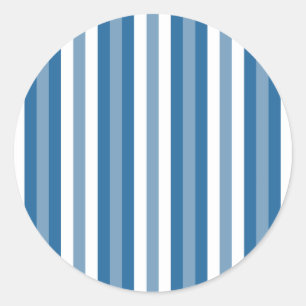 Adesivo Redondo Azul e branco do fundo das listras