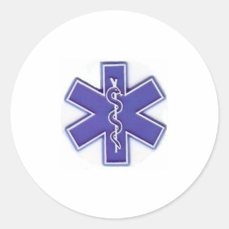 Adesivo Redondo azul e branco número dois