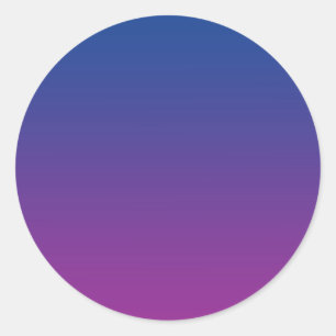 Adesivo Redondo Azul Escuro e Ombre Roxo