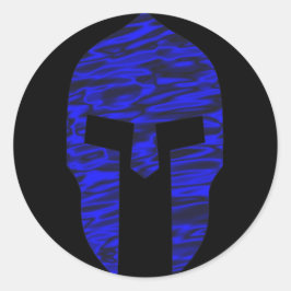 Adesivo Redondo Azul espartano