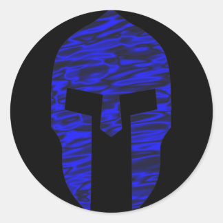 Adesivo Redondo Azul espartano