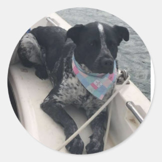 Adesivo Redondo Azul First Mate