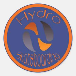 Adesivo Redondo Azul/Laranja