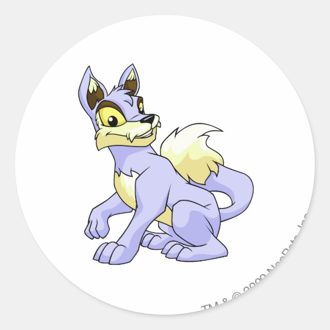 Adesivo Redondo Azul Lupe (Frente)