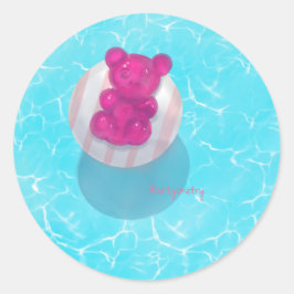 Adesivo Redondo Azul Médio