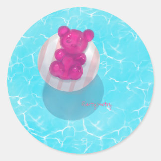 Adesivo Redondo Azul Médio