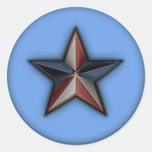 Adesivo Redondo Azul Metallica Astra