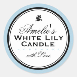 ADESIVO REDONDO AZUL | PEDAÇO PERSONALIZADO DE SOAP E CANDELA