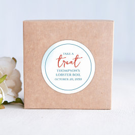 Adesivo Redondo Azul, por favor, faça um tratamento personalizado