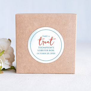 Adesivo Redondo Azul, por favor, faça um tratamento personalizado