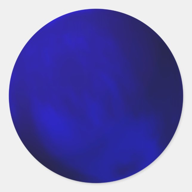 Adesivo Redondo Azul Real Metálico (Frente)