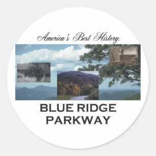 Adesivo Redondo Azul Ridge de ABH