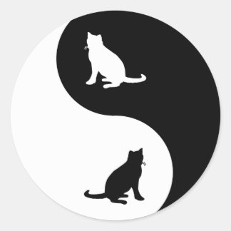 Adesivo Redondo Azul russo Yin Yang