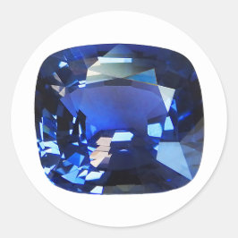 Adesivo Redondo Azul Sapphire