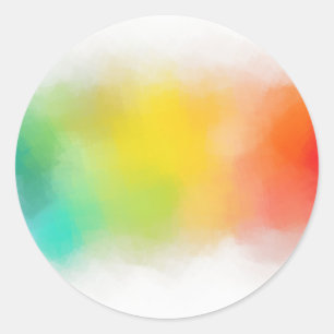 Adesivo Redondo Azul Verde Cor-de-rosa Vermelho Amarelo-Cor-de-lar
