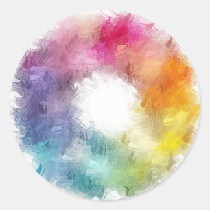 Adesivo Redondo Azul Verde Rosa Vermelho Amarelo Laranja Cor Perso