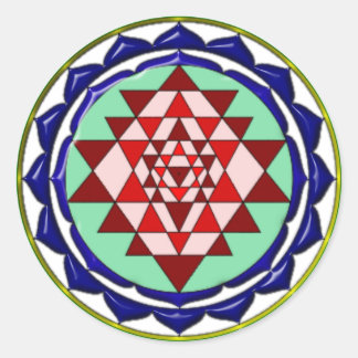 ADESIVO REDONDO AZUL YANTRA
