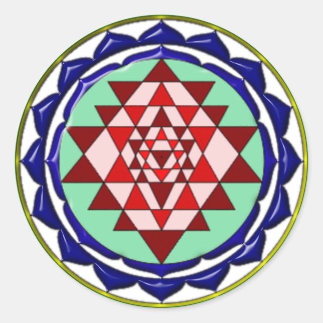 ADESIVO REDONDO AZUL YANTRA (Frente)