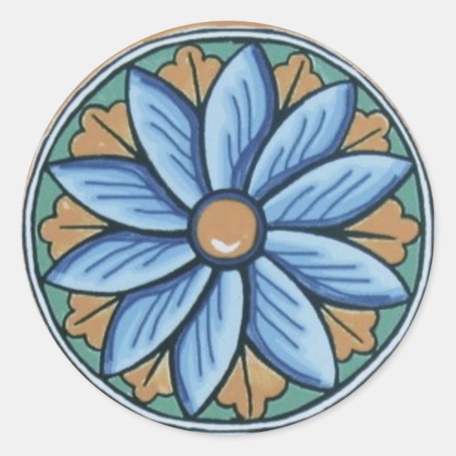 Adesivo Redondo Azulejo (Frente)