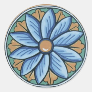 Adesivo Redondo Azulejo