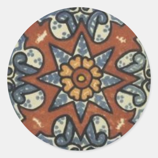 Adesivo Redondo Azulejo (Frente)