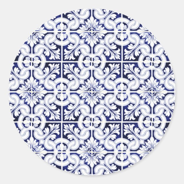 Adesivo Redondo Azulejo de cerâmica (Frente)