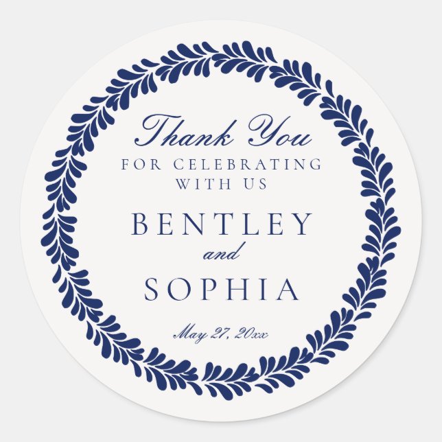 Adesivo Redondo Azulejo de Talavera Espanhol Fiesta Weding Favor (Frente)