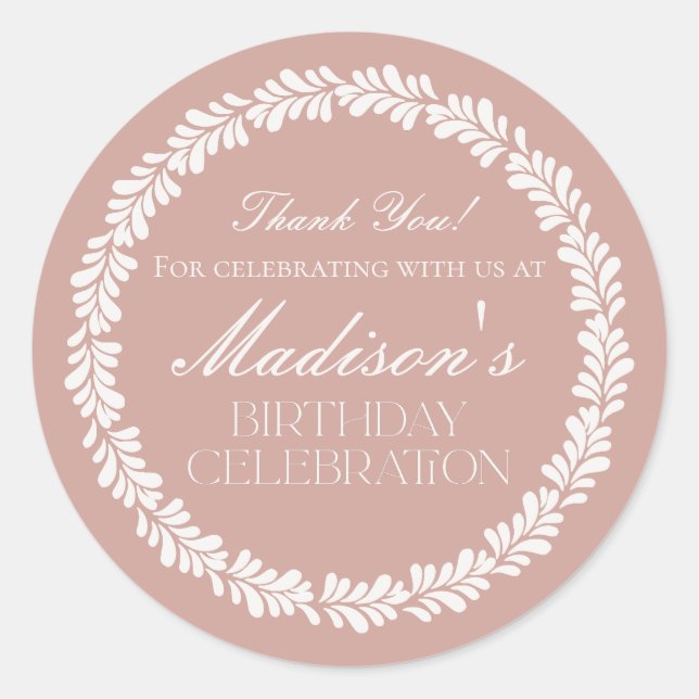 Adesivo Redondo Azulejo Rosa Talavera Espanhol Fiesta Aniversário  (Frente)