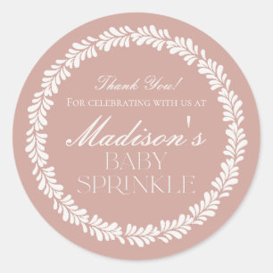 Adesivo Redondo Azulejo Rosa Talavera Espanhol Fiesta Baby Sprinkl