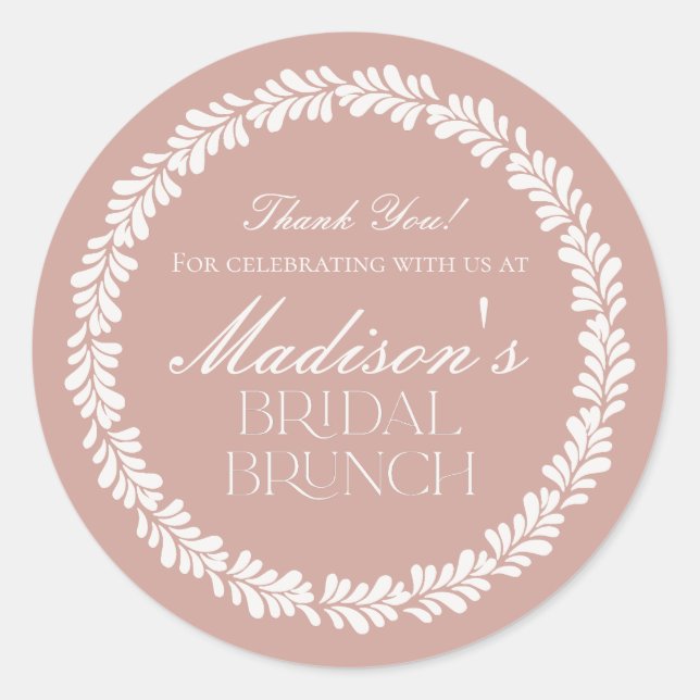 Adesivo Redondo Azulejo Rosa Talavera Espanhol Fiesta Bridal Brunc (Frente)