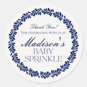 Adesivo Redondo Azulejo Talavera Espanhol Fiesta Baby Sprinkle