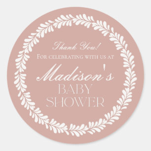 Adesivo Redondo Azulejo Talavera rosa Chá de fraldas Fiesta espanh