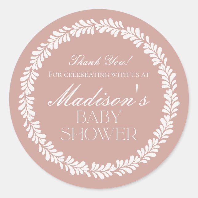 Adesivo Redondo Azulejo Talavera rosa Chá de fraldas Fiesta espanh (Frente)