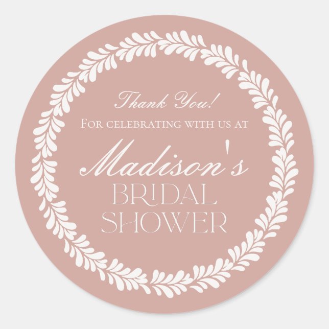 Adesivo Redondo Azulejo Talavera Rosa Festa Espanhola Chá de Noiva (Frente)