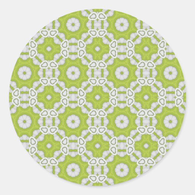 Adesivo Redondo azulejo verde limão (Frente)