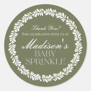 Adesivo Redondo Azulejo Verde Talavera Espanhol Fiesta Baby Sprink