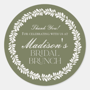 Adesivo Redondo Azulejo Verde Talavera Espanhol Fiesta Bridal Brun