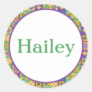 Adesivo Redondo Azulejos coloridos