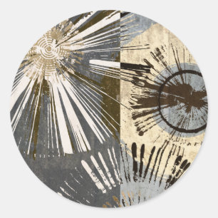 Adesivo Redondo Azulejos de explosão I