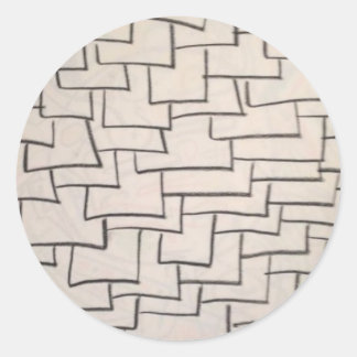 Adesivo Redondo Azulejos empilhados