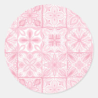 azulejos ornamentados cor-de-rosa