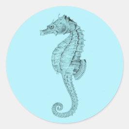 Adesivo Redondo Azure Seacavalo Sticker