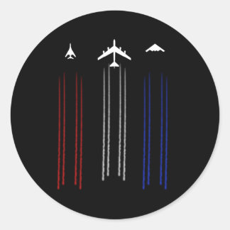 Adesivo Redondo B-2 Espírito B-1 Lancer B-52 Avião-Bomba