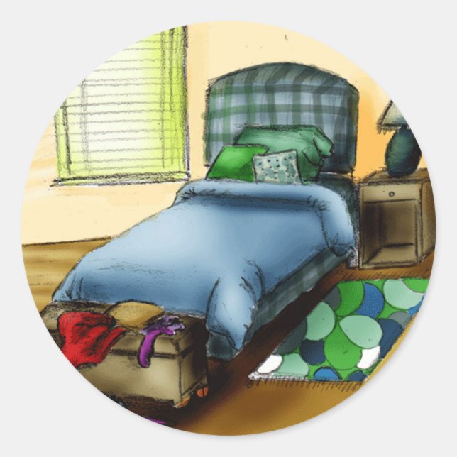 Adesivo Redondo B é para o quarto (Frente)