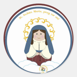 Adesivo Redondo B. Jacinta Classic Round Sticker